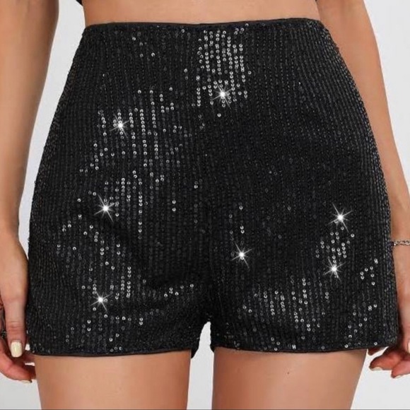 H&M Pants - Black Sequin Shorts